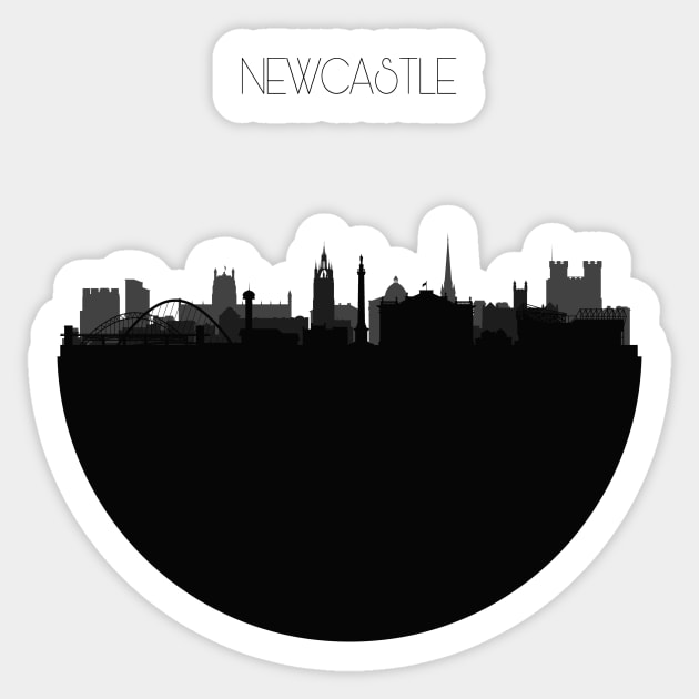 Newcastle Skyline Sticker by inspirowl